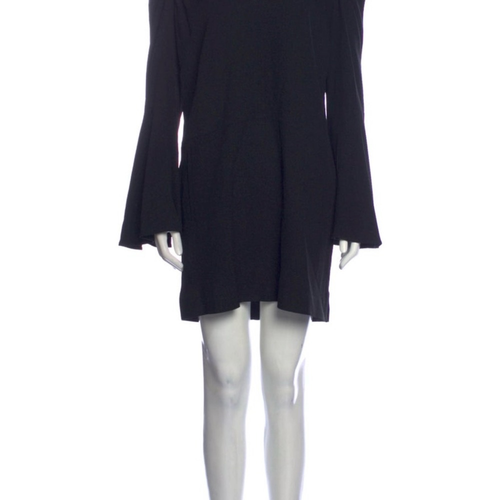 Derek Lam Asymmetrical High-Low Bell Sleeve Dress